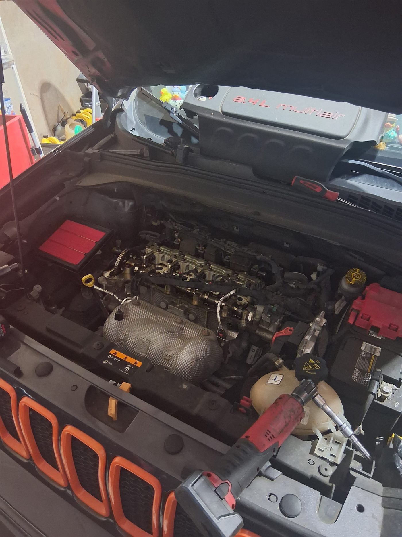 Engine repair in progress at Executive Auto in Owensboro, KY